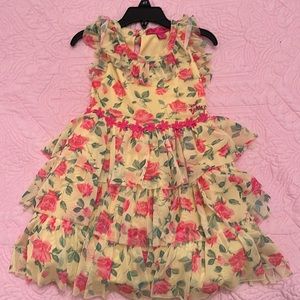 Betsy Johnson NEW toddler size 4T floral tiered dress